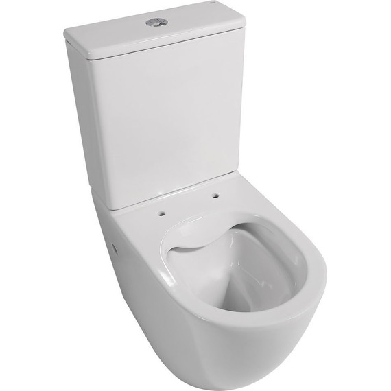 Унитаз-компакт безободковый Abber Bequem AC1110 с крышкой микролифт - 5 Унитаз-компакт безободковый Abber Bequem AC1110 с крышкой микролифт фото 5