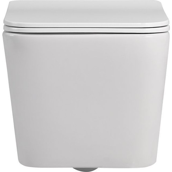 Унитаз подвесной безободковый Abber Rechteck AC1201 с крышкой микролифт - 3 Унитаз подвесной безободковый Abber Rechteck AC1201 с крышкой микролифт фото 3