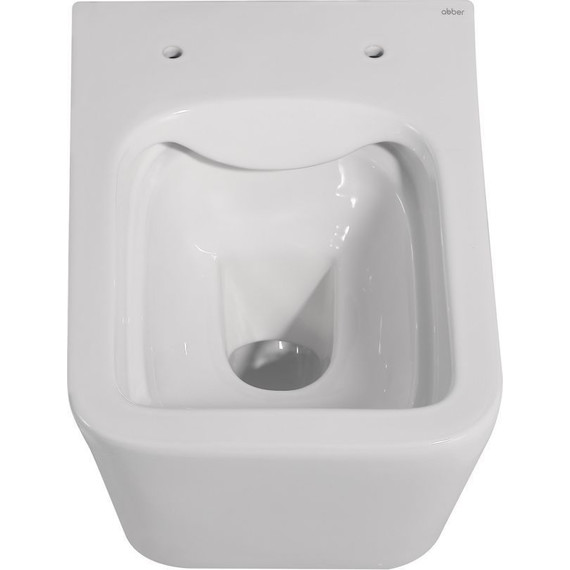 Унитаз подвесной безободковый Abber Rechteck AC1201 с крышкой микролифт - 6 Унитаз подвесной безободковый Abber Rechteck AC1201 с крышкой микролифт фото 6