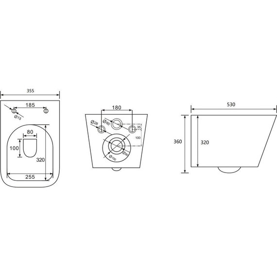 Унитаз подвесной безободковый Abber Rechteck AC1201 с крышкой микролифт - 8 Унитаз подвесной безободковый Abber Rechteck AC1201 с крышкой микролифт фото 8
