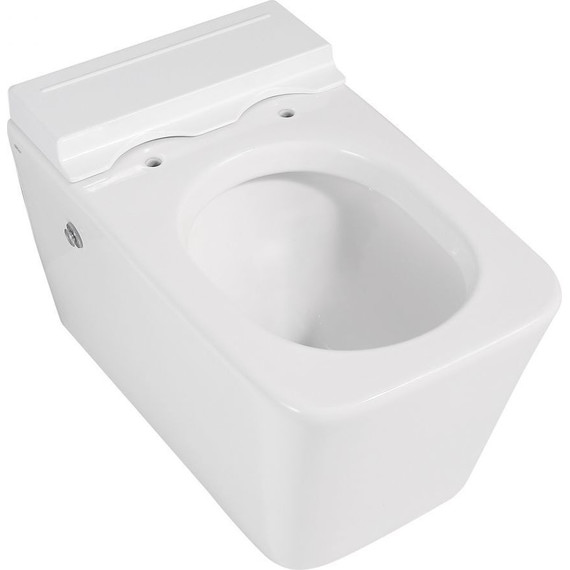 Унитаз подвесной безободковый импульсный Abber Rechteck AC1202P с крышкой микролифт - 7 Унитаз подвесной безободковый импульсный Abber Rechteck AC1202P с крышкой микролифт фото 7