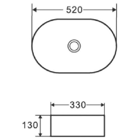Раковина-чаша Azario 52 см AZ-1048 фото 3