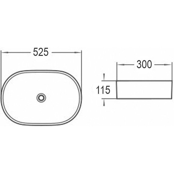 Раковина-чаша Azario 52 см AZ-1048 SP фото 3