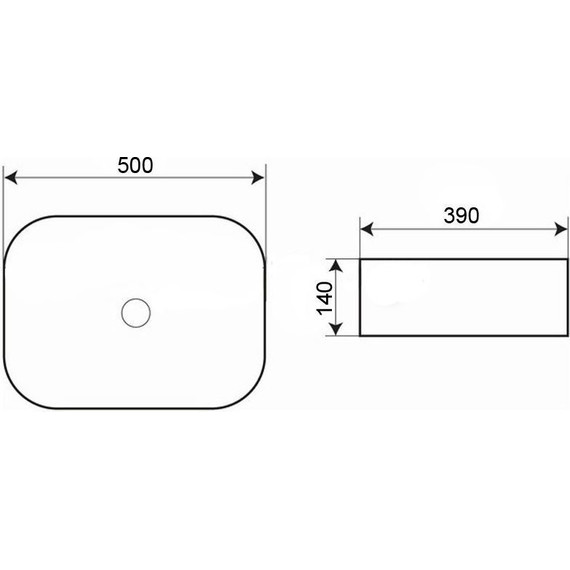 Раковина-чаша Azario 50 см AZ-2195 фото 3