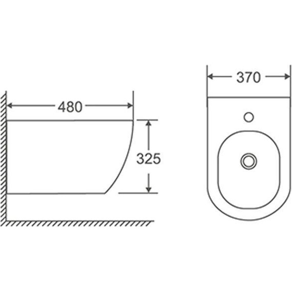 Биде подвесное Azario Morano AZ-450WB фото 3