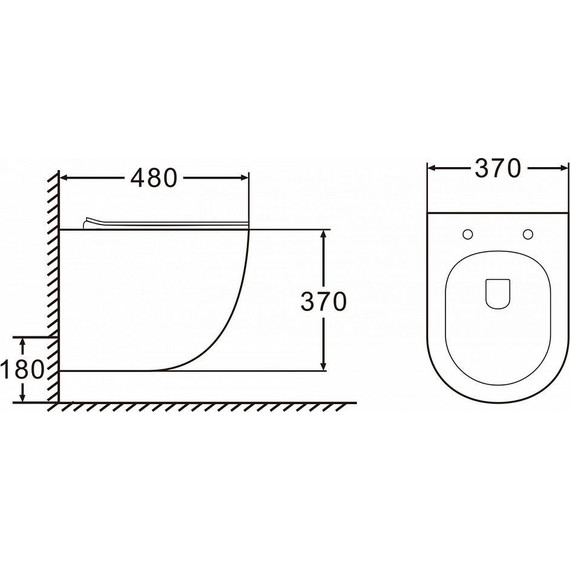 Унитаз подвесной безободковый Azario Morano AZ-450W с крышкой микролифт фото 3