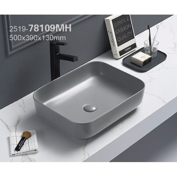 Раковина-чаша Azario 50 см AZ-78109MH, светло-серый матовый фото 2