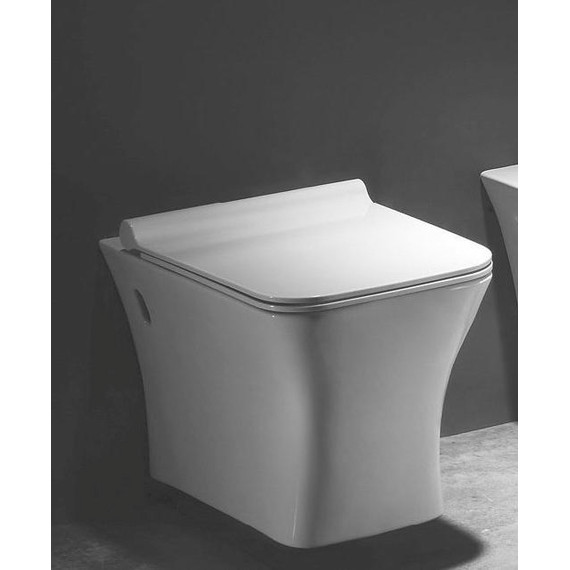 Унитаз подвесной безободковый Azario Trend AZ-2024 с крышкой микролифт фото 2