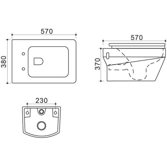 Унитаз подвесной безободковый Azario Trend AZ-2133 с крышкой микролифт фото 3
