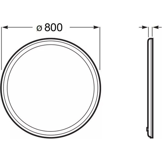 Зеркало Azario Classico Cerchio 80 см CS00079360 фото 3