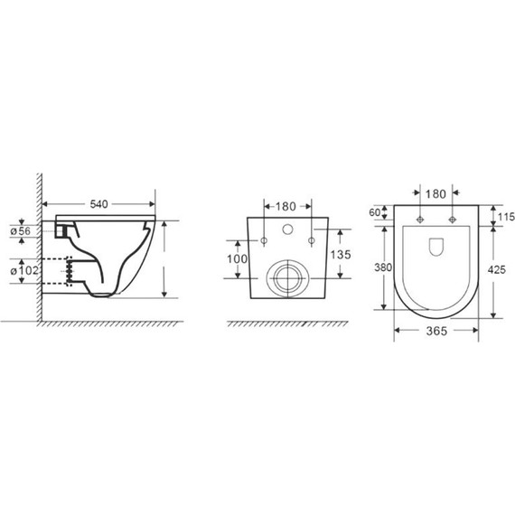 Унитаз подвесной безободковый Azario Navio AZ-0074 с крышкой микролифт фото 3