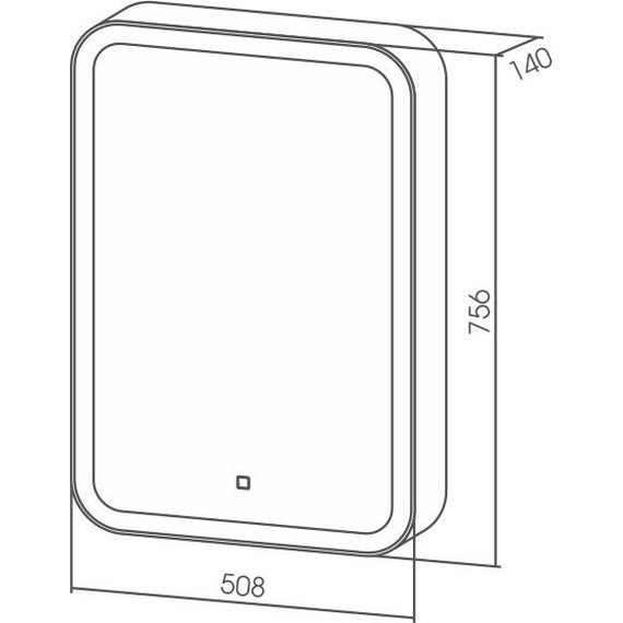 Зеркало-шкаф Azario Фиджи Led 50 см LED-00002362 фото 4