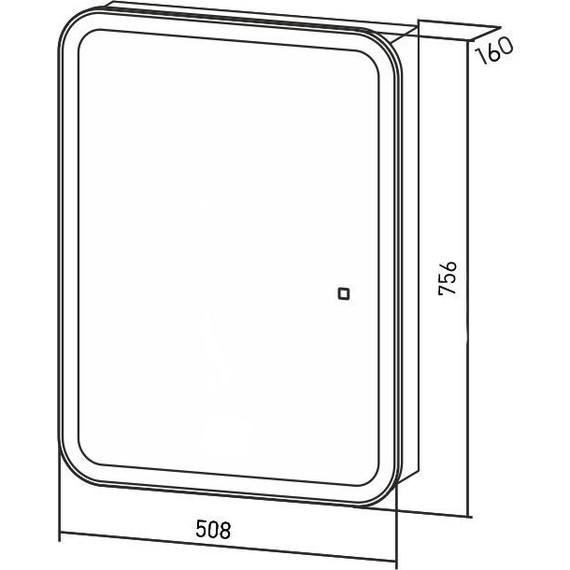 Зеркало-шкаф Azario Фиджи flip Led 50 см LED-00002471 фото 5