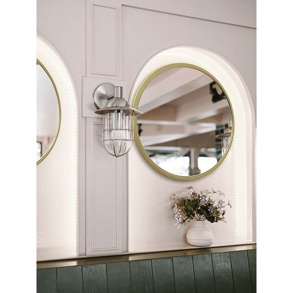 Зеркало Azario Манхэттен 77 см ФР-00002416, золото фото 2