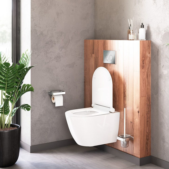 Унитаз подвесной безободковый Damixa Apollo DX22C1700SC с крышкой микролифт фото 4