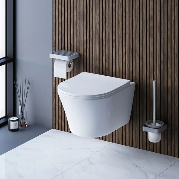 Унитаз подвесной безободковый Damixa Skyline DX35C1700SC с крышкой микролифт фото 6