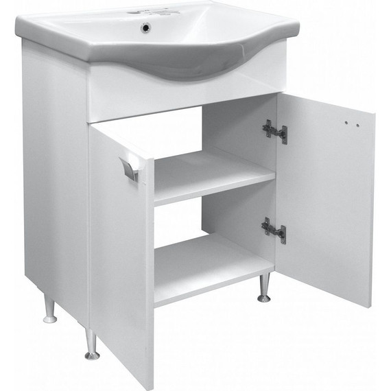 Тумба напольная с раковиной Стиль София 60 см (раковина Basic) - 2 Тумба напольная с раковиной Стиль София 60 см (раковина Basic) фото 2