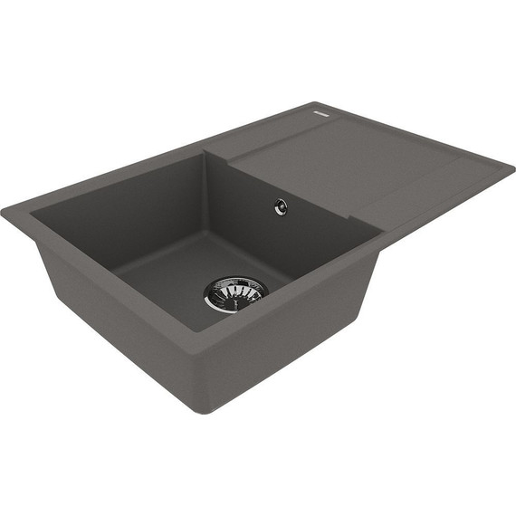 Кухонная мойка Lemark Imandra 760 9910029, серый шёлк, Цвет производителя: серый шёлк фото 2
