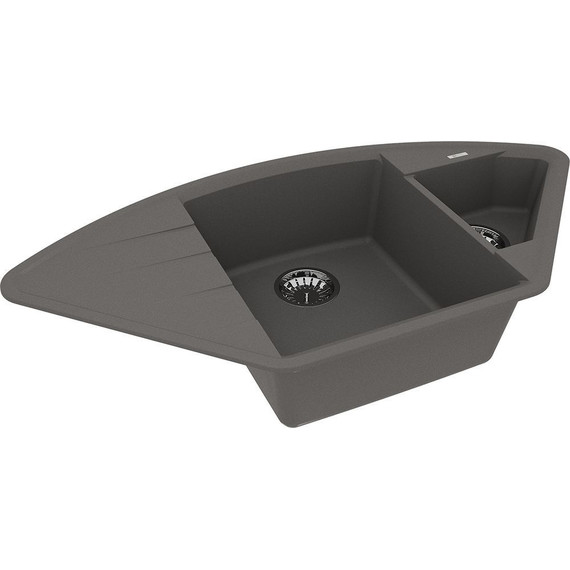Кухонная мойка Lemark Irkana 980 9910047, серый шёлк, Цвет производителя: серый шёлк фото 2