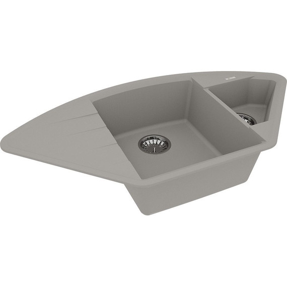 Кухонная мойка Lemark Irkana 980 9910045, грей, Цвет производителя: грей фото 2