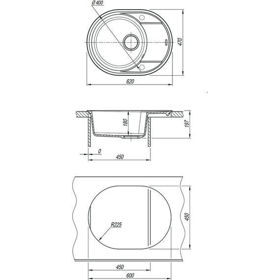 Кухонная мойка Lemark Lacha 620 9910052, жасмин, Цвет производителя: жасмин фото 3