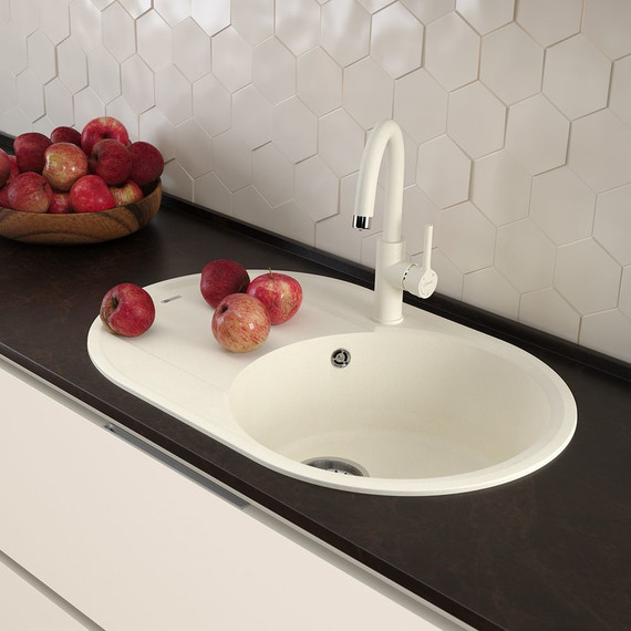 Кухонная мойка Lemark Lacha 760 9910058, жасмин, Цвет производителя: жасмин фото 3