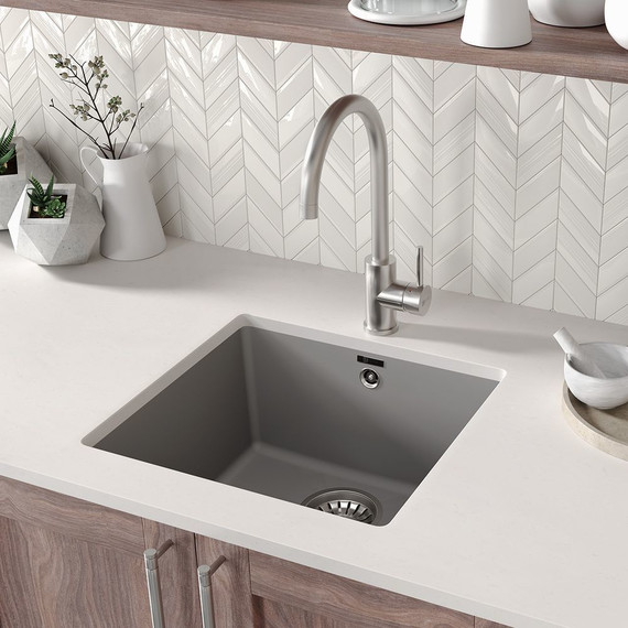 Кухонная мойка Lemark Sinara 440-U 9910069, грей, Цвет производителя: грей фото 3