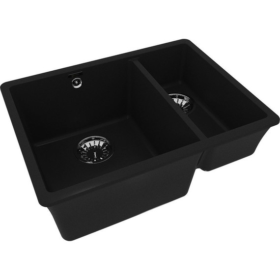 Кухонная мойка Lemark Sinara 550.2-U 9910079, антрацит, Цвет производителя: антрацит фото 2