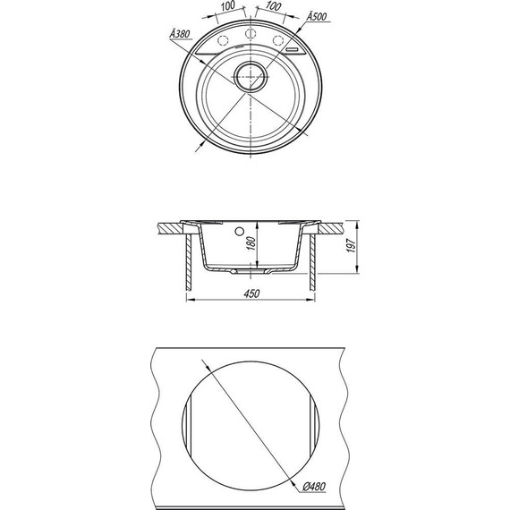 Кухонная мойка Lemark Sula 500 9910003, грей, Цвет производителя: грей фото 3