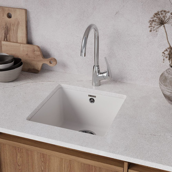 Кухонная мойка Lemark Sinara 400-U 9910064, жасмин, Цвет производителя: жасмин фото 3