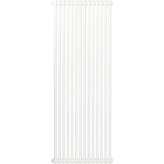 Вертикальный радиатор Zehnder Charleston 2180 670х1790 мм (14 секций) боковое подключение, белый фото 