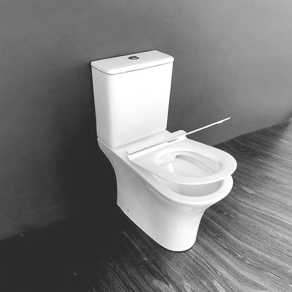 Унитаз-компакт CeramaLux Rimless 1217-1А с крышкой микролифт - 2 Унитаз-компакт CeramaLux Rimless 1217-1А с крышкой микролифт фото 2