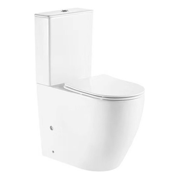 Унитаз-компакт CeramaLux Rimless 1289A с крышкой микролифт, (арматура Geberit) фото 