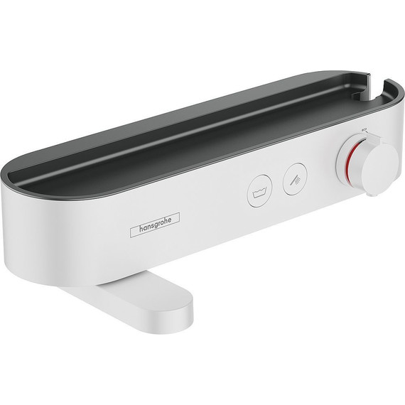 Смеситель для ванны с термостатом Hansgrohe ShowerTablet Select 24340700, белый матовый фото 