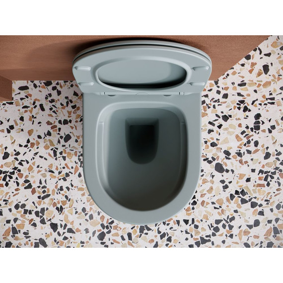 Унитаз подвесной ceramicanova Balearica Rimless CN6000MH с тонкой крышкой микролифт, антрацит матовый, Цвет производителя: серый - 6 Унитаз подвесной ceramicanova Balearica Rimless CN6000MH с тонкой крышкой микролифт, антрацит матовый, Цвет производителя: серый фото 6