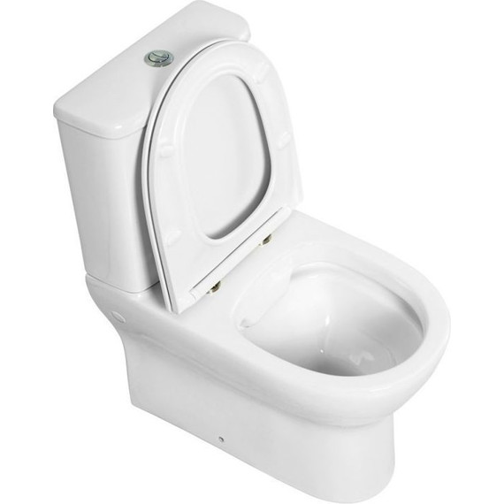 Унитаз-компакт безободковый BelBagno Energia BB8134CPR/SC с крышкой микролифт фото 3