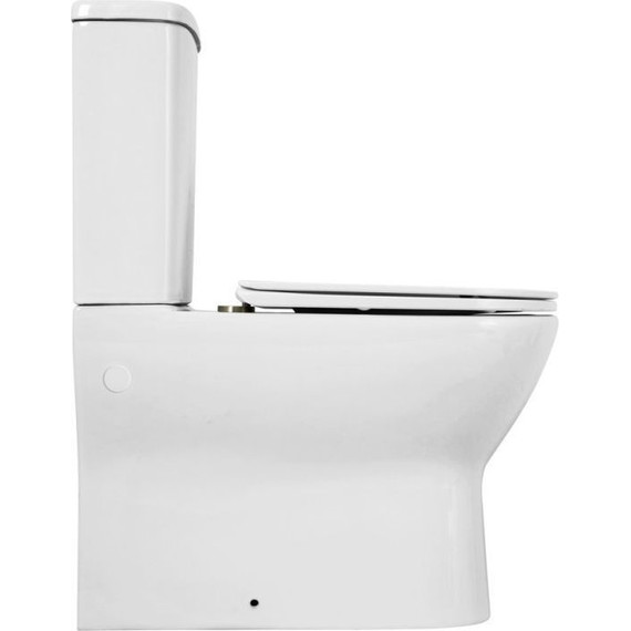 Унитаз-компакт безободковый BelBagno Energia BB8134CPR/SC с крышкой микролифт фото 4