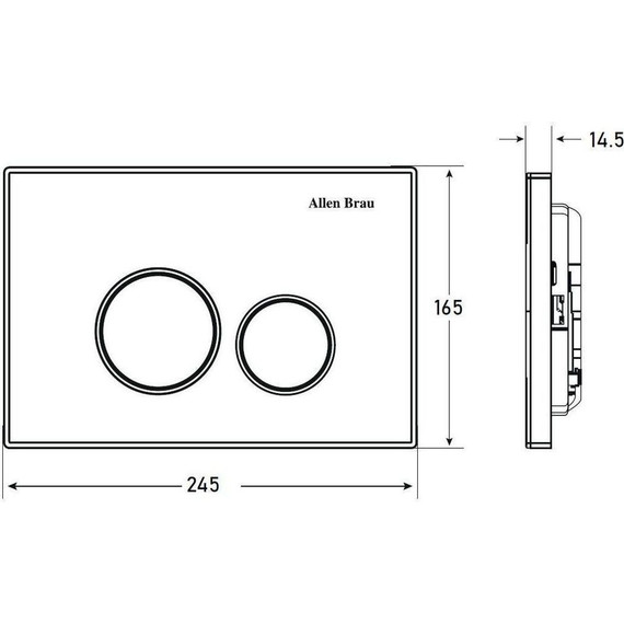 Кнопка смыва Allen Brau Priority 9.20001.00 фото 2