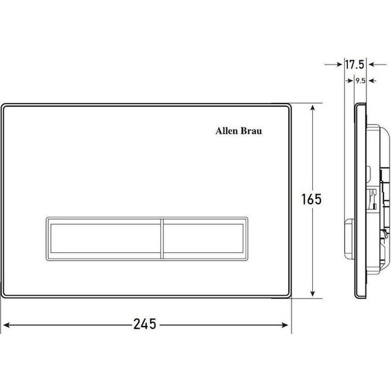 Кнопка смыва Allen Brau Fantasy 9.20003.20, белый фото 2