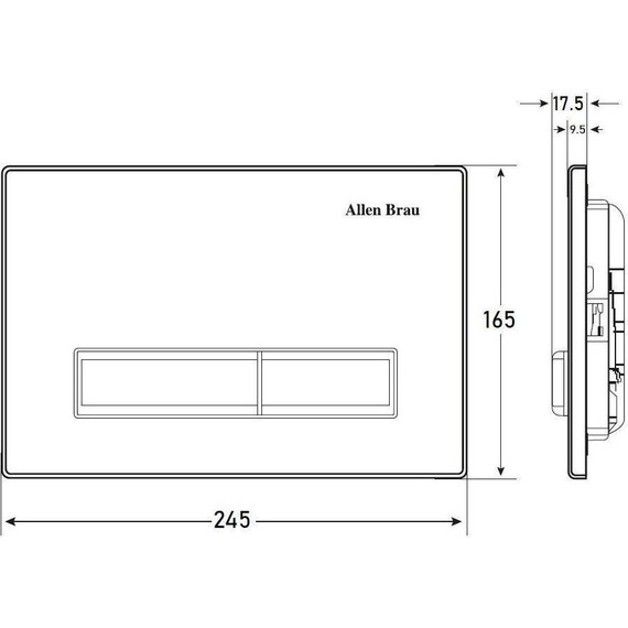 Кнопка смыва Allen Brau Fantasy 9.20004.20, белый фото 2