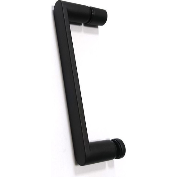 Душевое ограждение Abber Schwarzer Diamant 100x90 см AG01190B, чёрный/прозрачное фото 3