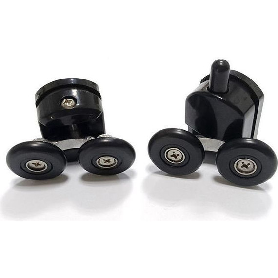 Душевое ограждение Abber Schwarzer Diamant 100x80 см AG01180B, чёрный/прозрачное фото 4