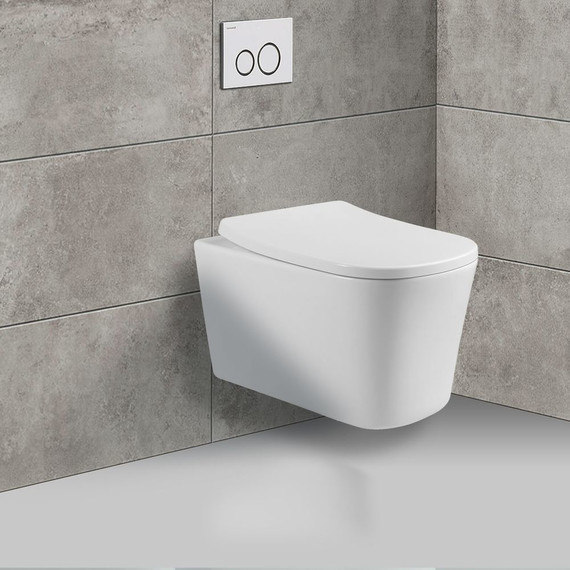 Унитаз подвесной безободковый Vincea Arco VT1-36 с крышкой микролифт - 2 Унитаз подвесной безободковый Vincea Arco VT1-36 с крышкой микролифт фото 2