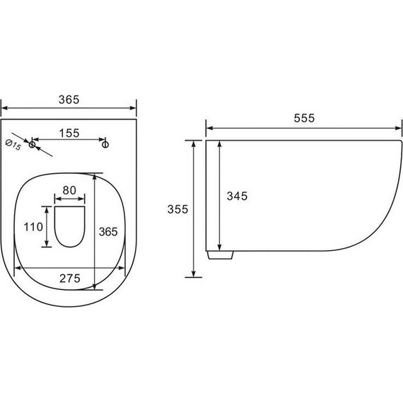 Унитаз подвесной безободковый Vincea Evo VT1-34 с крышкой микролифт, Цвет производителя: белый фото 11