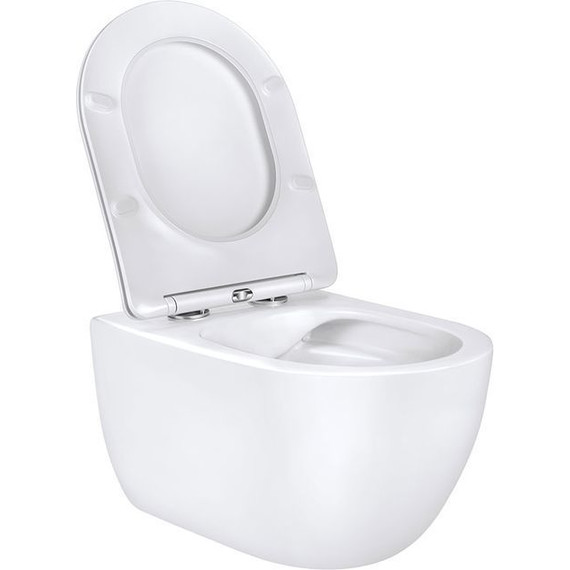 Унитаз подвесной безободковый Vincea Evo VT1-34 с крышкой микролифт, Цвет производителя: белый фото 5