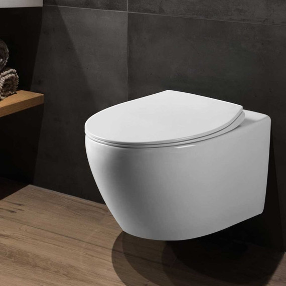 Унитаз подвесной безободковый Vincea Felice VT1-25 с крышкой микролифт фото 2