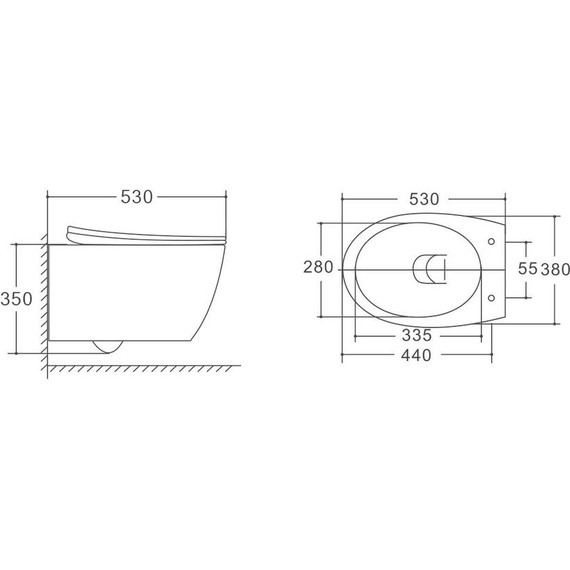 Унитаз подвесной безободковый Vincea Felice VT1-25 с крышкой микролифт фото 5
