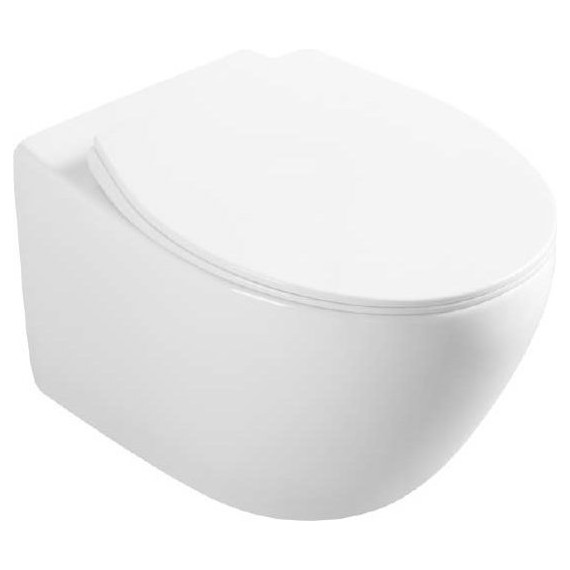 Унитаз подвесной безободковый Vincea Felice VT1-25 с крышкой микролифт фото 