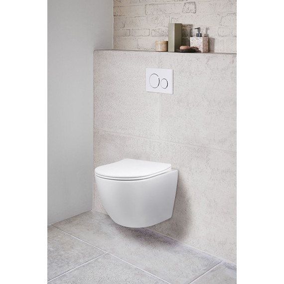 Унитаз подвесной безободковый Vincea Globo VT1-14S с крышкой микролифт, Цвет производителя: белый фото 2