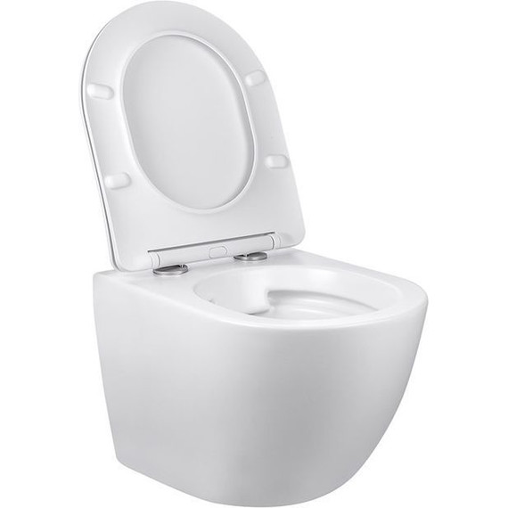 Унитаз подвесной безободковый Vincea Globo VT1-14S с крышкой микролифт, Цвет производителя: белый фото 4